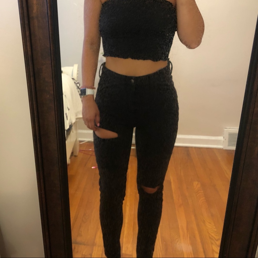 AMERICAN EAGLE women’s black skinny jeans
